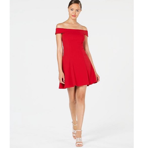 Teeze Me Dresses & Skirts - Teeze me off the shoulder party mini dress 6